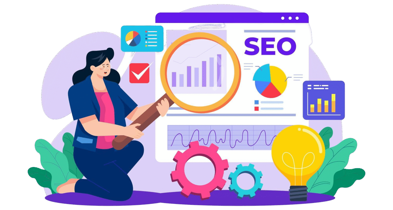 seo manager illustration concept white background