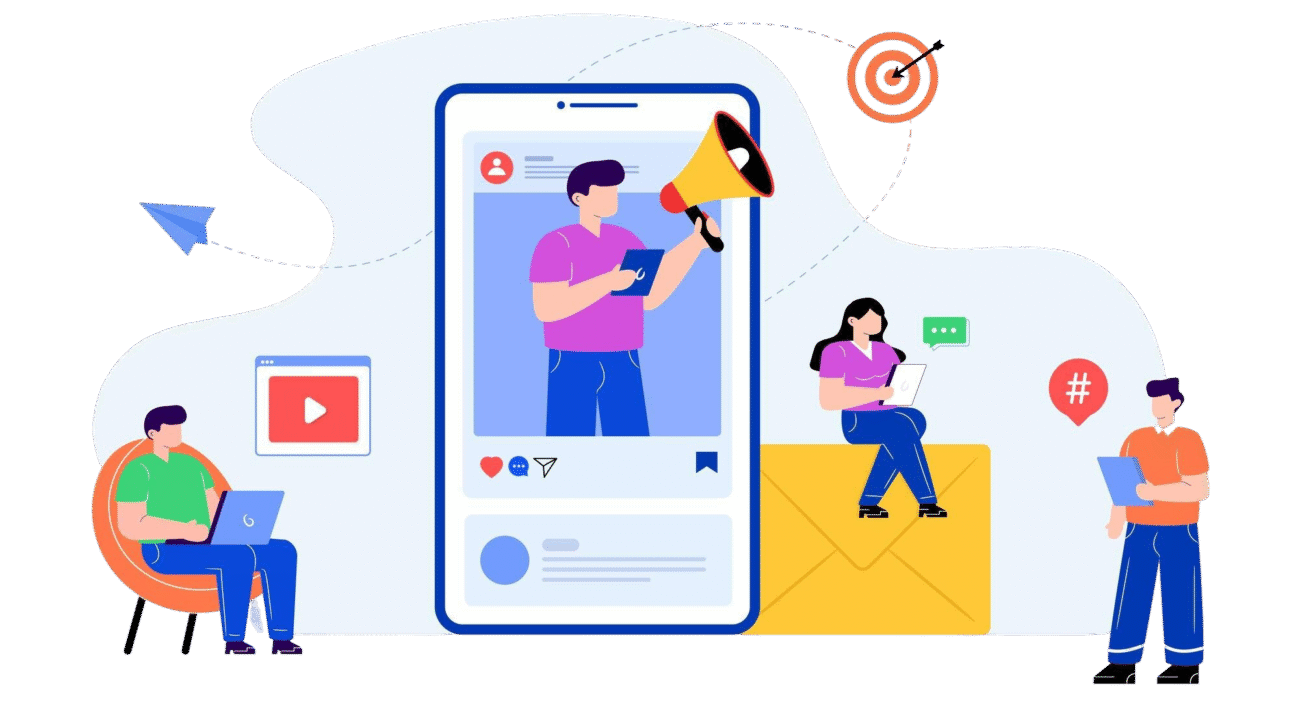 social media marketing flat vector (1)